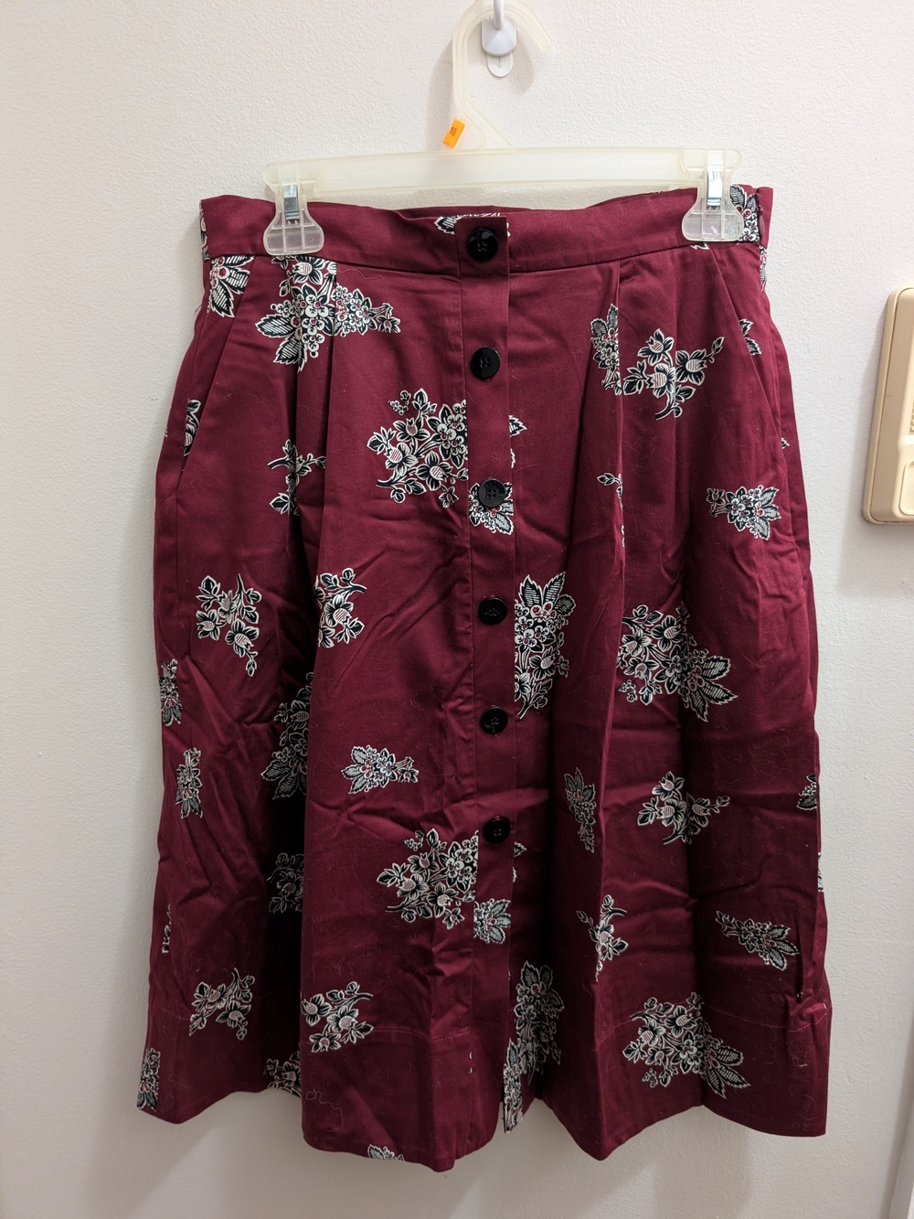 Ann Taylor Factory Floral Midi Skirt Size 0